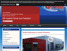 Tablet Screenshot of druckerei-neisius.de
